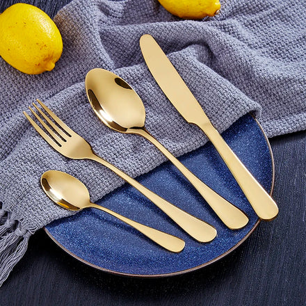 Wholesale Classic and Hot Sale Cutlery Set Stainless Steel Knife Fork Spoon Set