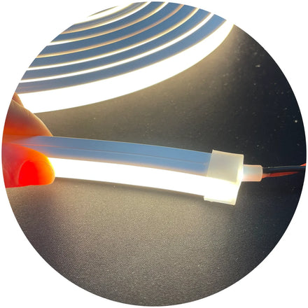 Cuttable Pure Silicone 3000k 4000k 6000k 1212 12x12mm DC24V Cabinet Sign Outdoor Waterproof IP67 Led Neon Strip