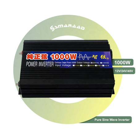 Solar Off-grid Sine Wave Inverter 1000W 12V/24V/48V/60V Household Small AC to DC Inverter Manufacturer Supply