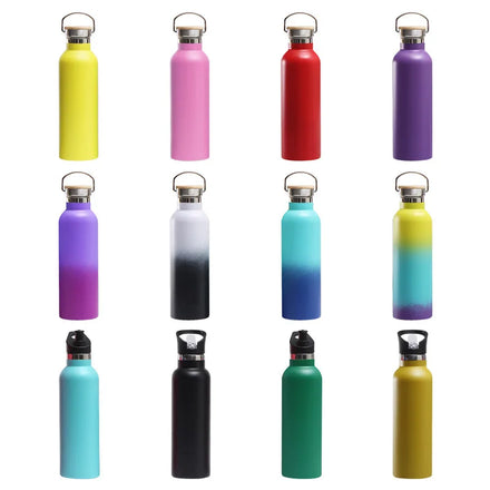 500ml 600ml 1000ml Customized Insulated Logo Sport Drink Bottle Double Walled Stainless Steel Water Bottle