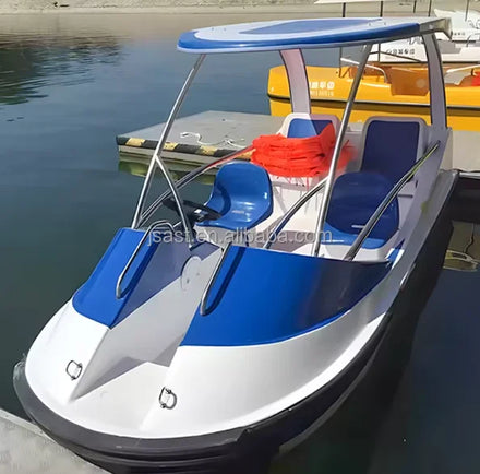 Family Water Entertainment Project Pool Electric Pedal Boat Fiberglass Fishing Boat Low Price Used Mini Bumper Boat