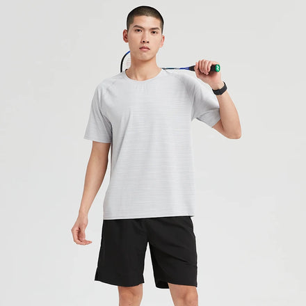 2 Piece Set Men Sports Wear Gym Shirt and Running Shorts Set Fitness Clothes Men Summer Workout Short Set