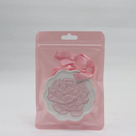 Factory Outlet Peony Pattern Plaster Eco-Friendly Unscented Aroma Stone Diffuser Home Decoration