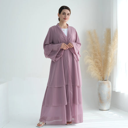 Newest Fashion Classic Ethnic Style Dubai Muslim Dress Jilbab Abaya Casual Comfortable Wearing Decorative Women's Robe