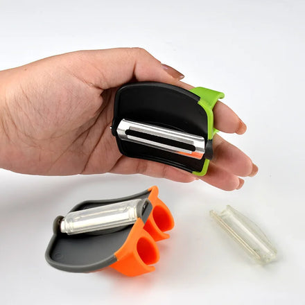 Multi-function Finger Handy Vegetable Peeler Chopper Slicer Stainless Steel Modern Design Fruit & Vegetable Tools