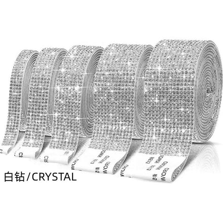 Popular Trends Self-adhesive Hot Fix Multicolor Rhinestone Trim for Wedding Dress Decoration