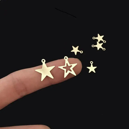 GP US 14k Gold Filled Necklace Bracelet Star Valentine's Day Charms Charm Pendant Women DIY Jewelry Making