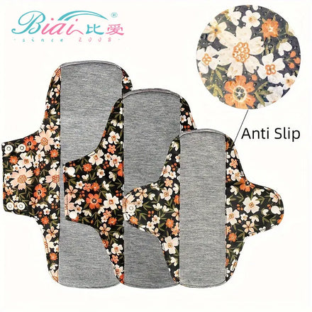 Anti-Slip 22*28Cm Reusable Sanitary Pads Graphene Absorption Capacity Washable Panty Liners Soft Cloth Menstrual Pads for Women