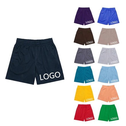 Blank Custom Logo Boys Shorts Plus Size Polyester Gym Men's Mesh Sports Shorts Basketball With Pocket