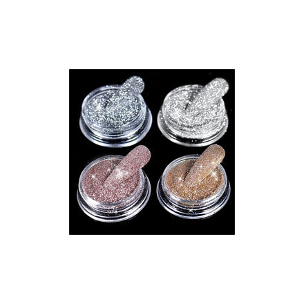 Diamond Nail Glitter 1 Pcs Sparkling Reflective Diamond Glitter Dust Shiny Powder Pigment Nail Supplies