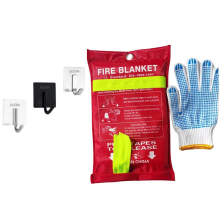 Reflective Light Silicone Coated Fire Retardant 1*1 Glassfiber Fabric Fire Resist Blankets Emergency Fire Blanket