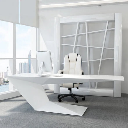 Salon Desk High-tech Modern boss Executive Table Office Computer Table Design Executive Desk White Ceo Desk Office Table