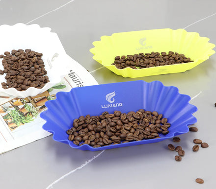 Cupping Weighing Sample Tray Reusable Plastic Plate PP Plastic Coffee Bean Tray for Coffee Bean for Weighing and Filling Beans