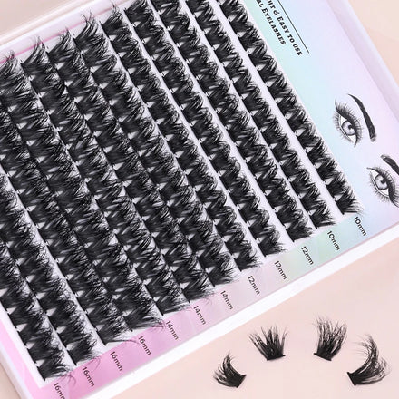 Qiaoti Beauty Eyelash Supply Eyelash Set Cluster Eyelashes Cluster Lashes 3D Diy Lash Extensions Diy Lashes