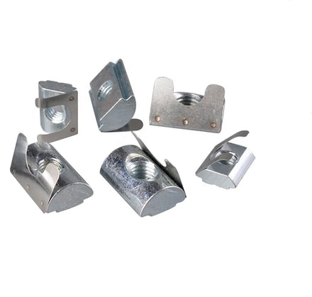European/National Standard Aluminum Profile Accessories Shrapnel Nut Elastic Nut Block 30/40/45 -M5-M6-M8