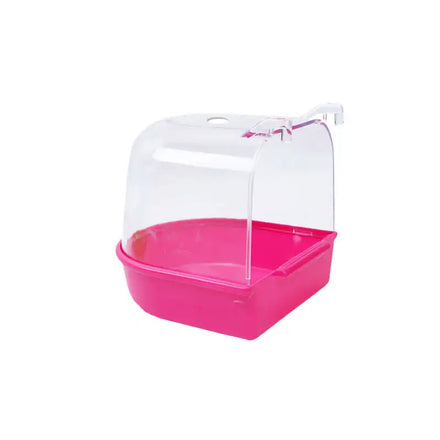 Wholesale Plastic Parrot Bird Bath Bowl Small Parrot Pet Cleaning Bathing Hanging Bird Bathtub