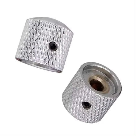 Metal knurled control knob Tone Volume Knob Potentiometer Push Bass Knob Metal Guitar Knob with Hole Guitarra Accessories