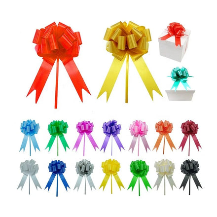 Pull Bows Gift Bows with Ribbon Mixed Color Gift Wrap Bows for Wedding Birthday Anniversary Party Favors