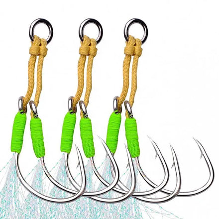 Sea Fishing Hook KATUYSHA Auxiliary Hook 1/0 2/0 3/0 4/0 5/0 High Carbon Steel Jigging Assist Hook
