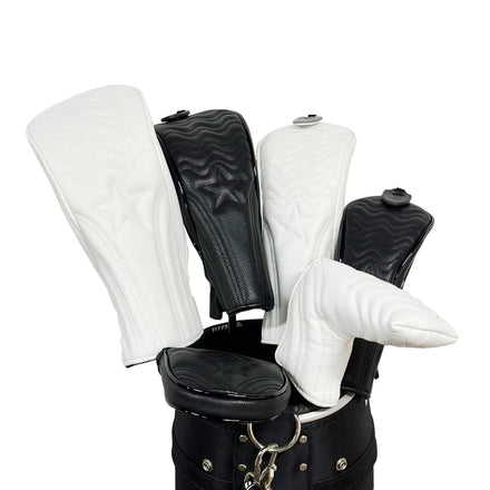 Golf Wood Cover 2 Color for Driver Fairway Hybrid Waterproof Protector Set Golf Headcover PU Leather Golf Club Covers