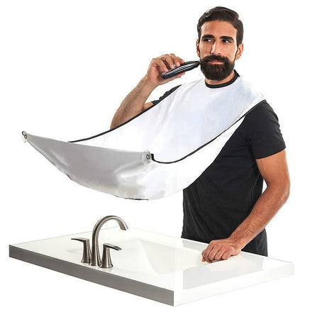 Hot Selling Men's Shaving Apron Cape with Two Suction Cups for Beard Trimming