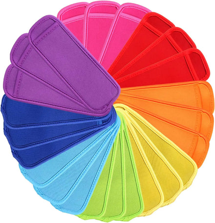 Customized Neoprene Reusable Popsicle Bags Ice Pop Sleeves Antifreezing Sleeves