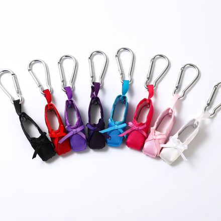 6.3cm Canvas Dance Slippers Keyring Ballet Shoes Keychain Ballet Charm Chain Bag Pendant Ballet Gift Accessories