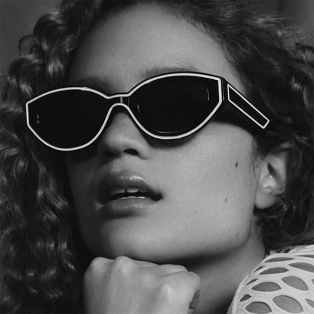 DOISYER Popular New Design Cat Eye Sunglasses for Women Fashion Party Hip-Hop Decorated Eyewear Pilot Style PC Also for Men