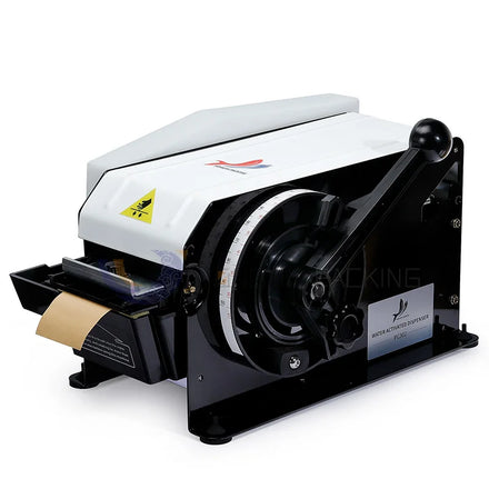 Semi Automatic Water Activated Kraft Paper Tape Desktop Dispenser Black Iron OEM