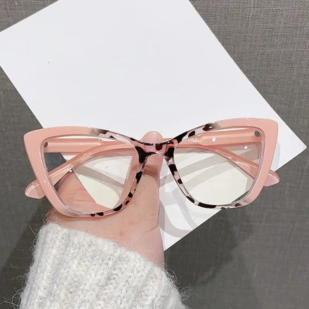 2024 Fashion Luxury Women Retro Eyeglasses for Ladies Wholesale Cat Eye Anti Blue Light Optical Glasses Frame