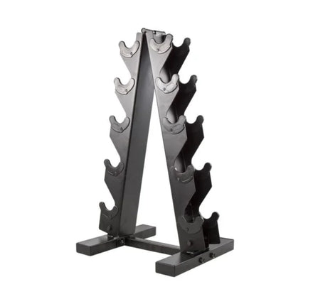 A-Frame 5-Tier Steel Weight Dumbbell Stand Home Gym Rack for Dumbbells Only Metal Weight Holder Stand