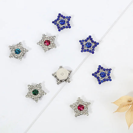 Diamond-Encrusted Sunflower Pentacle Loose Rhinestone Iron Embryo Base for Garments Bags Wedding Glass Glue Techniques