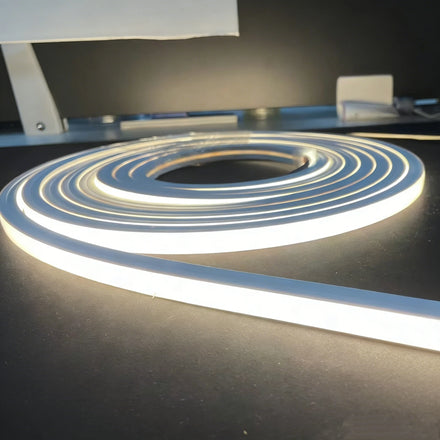 10w Cuttable Pure Silicone Flat Tope View 12x12mm DC24V SMD2835 120LEDS/M Neon Led Strip for Cabinet