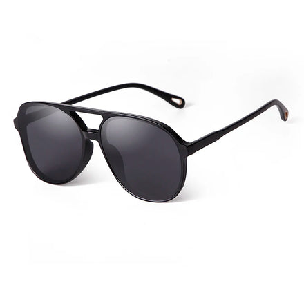 STORY STY12140 Double Bridge Aviation Retro Sunglasses Tinted Curved Lens Vintage Shades Flat Top Driving Pilot Sun Glasses