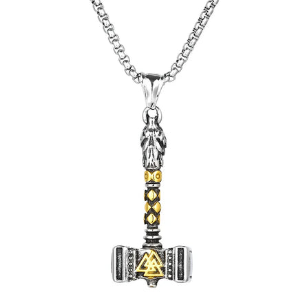 KALEN Men Punk Stainless Steel Nordic Viking Pirate Pendants