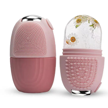 New Custom Logo Beauty Massage Tool Ice Ball Globes Roller Body Eyes Face Silicone Massage Facial Ice Roller
