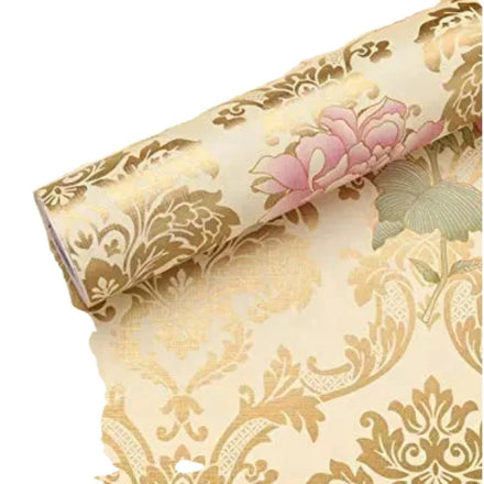 Wholesale Price Luxury Flower Wallpaper Roll High-Definition Self-Adhesive Wall Stickers for Bedroom Guest Waterproof UDK