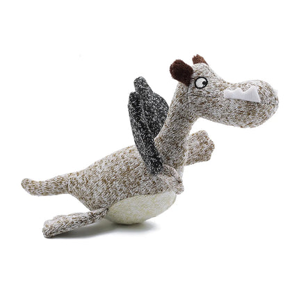 Stuffed Squeaky Wholesale Dinosaur Toys Indestructible Durable Pet Product Tough Dog Toys for Aggressive Chewers