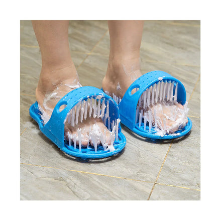 Creative Eco-Friendly PP Material Shoe Shape Foot Cleaning Brush for Bathroom Use