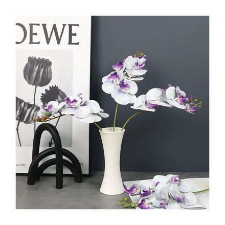 New Color Real Touch Latex 7 Heads Orchid Flower Quality Flower Home Decoration Artificial Orchid