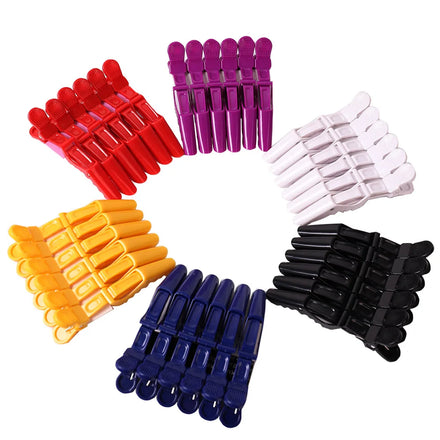 Barber Sectioning Salon Hairpins Styling Tools Hairdressing alligator Hairgrips Black Custom Plastic Durable Silk Screen Hair