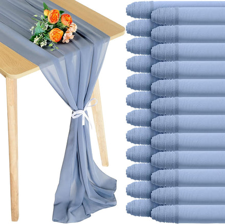 Chemin De Table Mariage Purple Tabes Table Runner Runers Luxury Plain Color Wide Blush Pink Chiffon Table Runner for Wedding