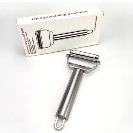 Multi-purpose Stainless Steel Fruit & Vegetable Julienne Peeler Manual Kitchen Tool with Hand Wash Only Care