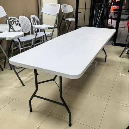 Hot Sales 8ft HDPE Plastic Rectangle Folding Table