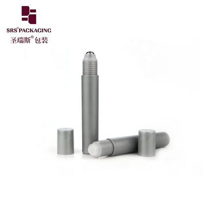 15ml PP Roll on Bottle Grey Color Bottle Grey Plastic Cap Stock Fast Delivery Steel Ball Empty Container
