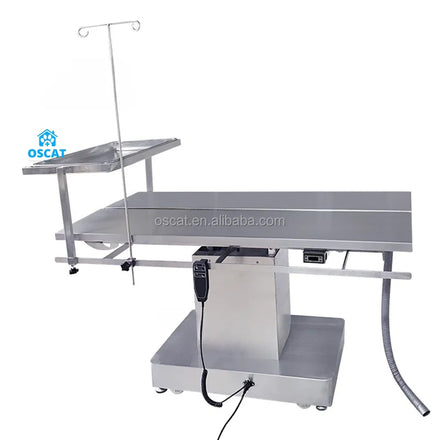 OSCAT Veterinary Equipment Electric Lifting Vet Operating Table Surgical and Treatment Veterinary 304 Stainless Steel Table