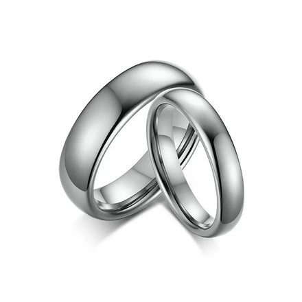 BAQUESUN 2mm 3mm 4mm 6mm 8mm Simple Shine Classic Ol Women Girls Tungsten Plain Blank Silver Gold Black Couple Rings Lots