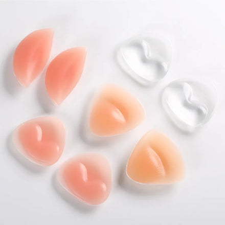 Silicone Bra Insert Waterproof Reusable Removable Round Bra Cup Bra Pad Insert for Swimming
