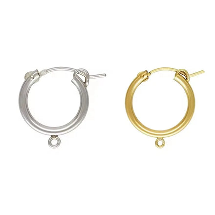 GP US Eurowire Hoops Earrings with Open Ring S925 Sterling Silver Eurowire Hoop with Open Ring Gold Filled Earrings Wholesales