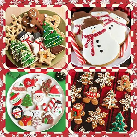 2025 Christmas Cookies Mould Cutter Holiday Xmas Cookie Cutters Christmas Shapes Stainless Steel Cutter for Cookie Baking